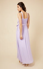 Lilac Halterneck Maxi Dress