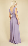 Alexa Lavender Plunge Neckline Maxi Dress