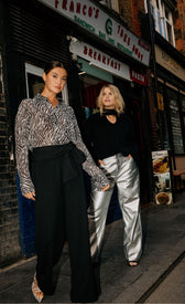 Animal Sequin Print ShirtClothing TopsShirtLittle Mistress