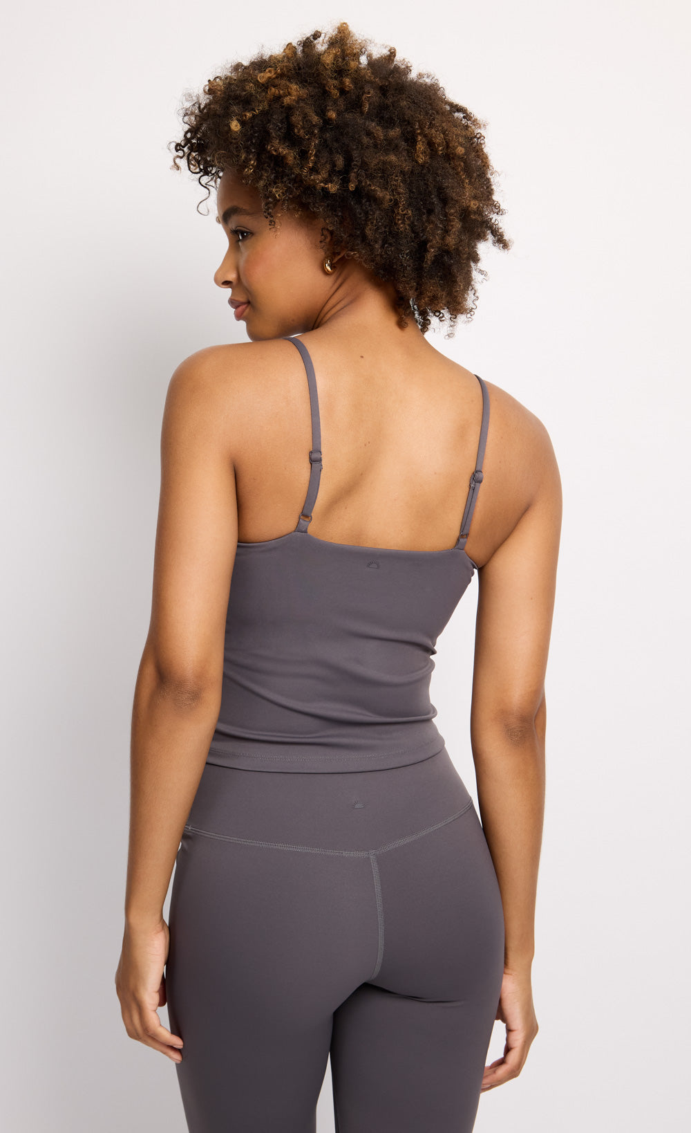 Charcoal Grey Ruched Cami Top