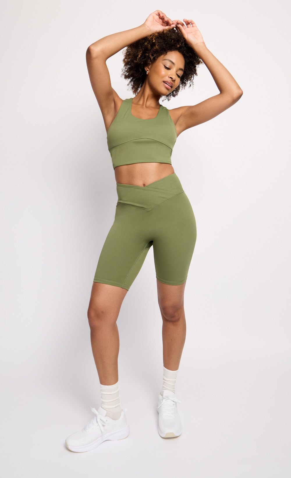 Khaki Scoop Sports Bra
