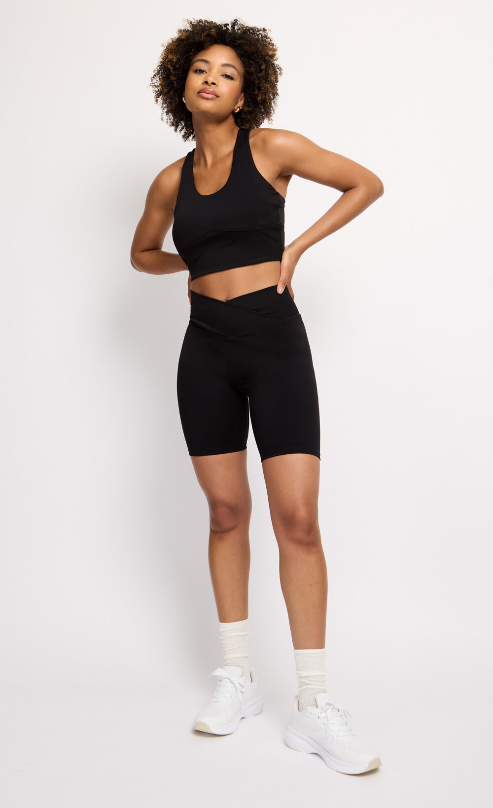 Black Crossover Shorts