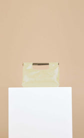 Yellow Metal Bar Clutch BagHandbagsClutch BagLittle Mistress