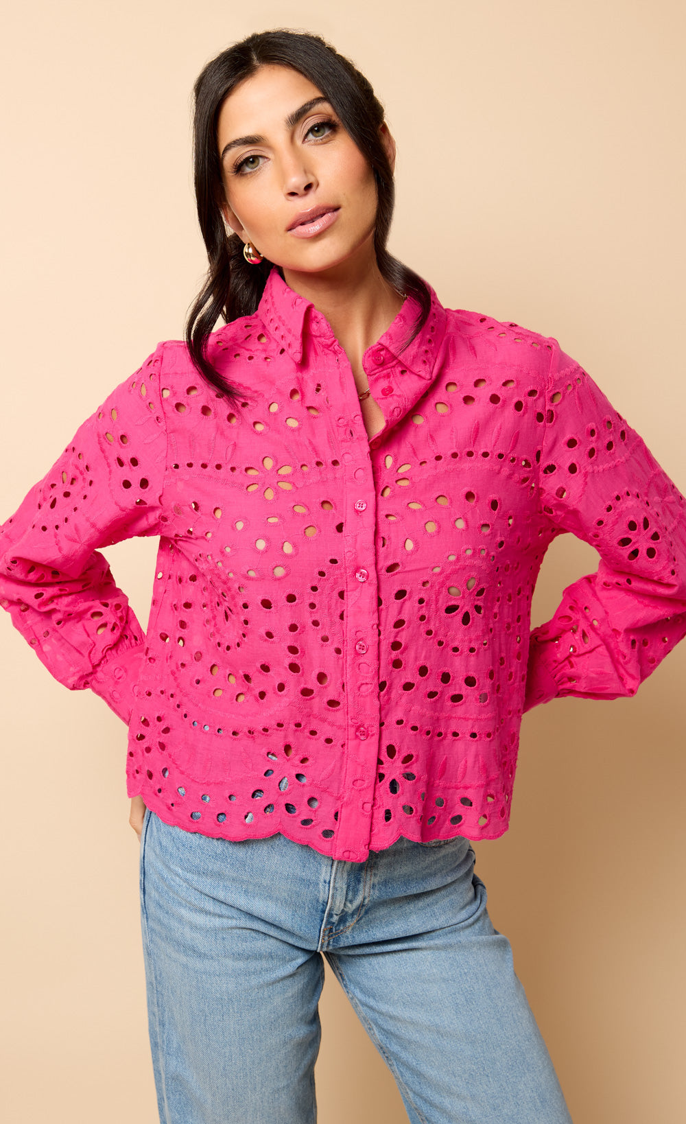 Broderie Shirt Vicky Pattison