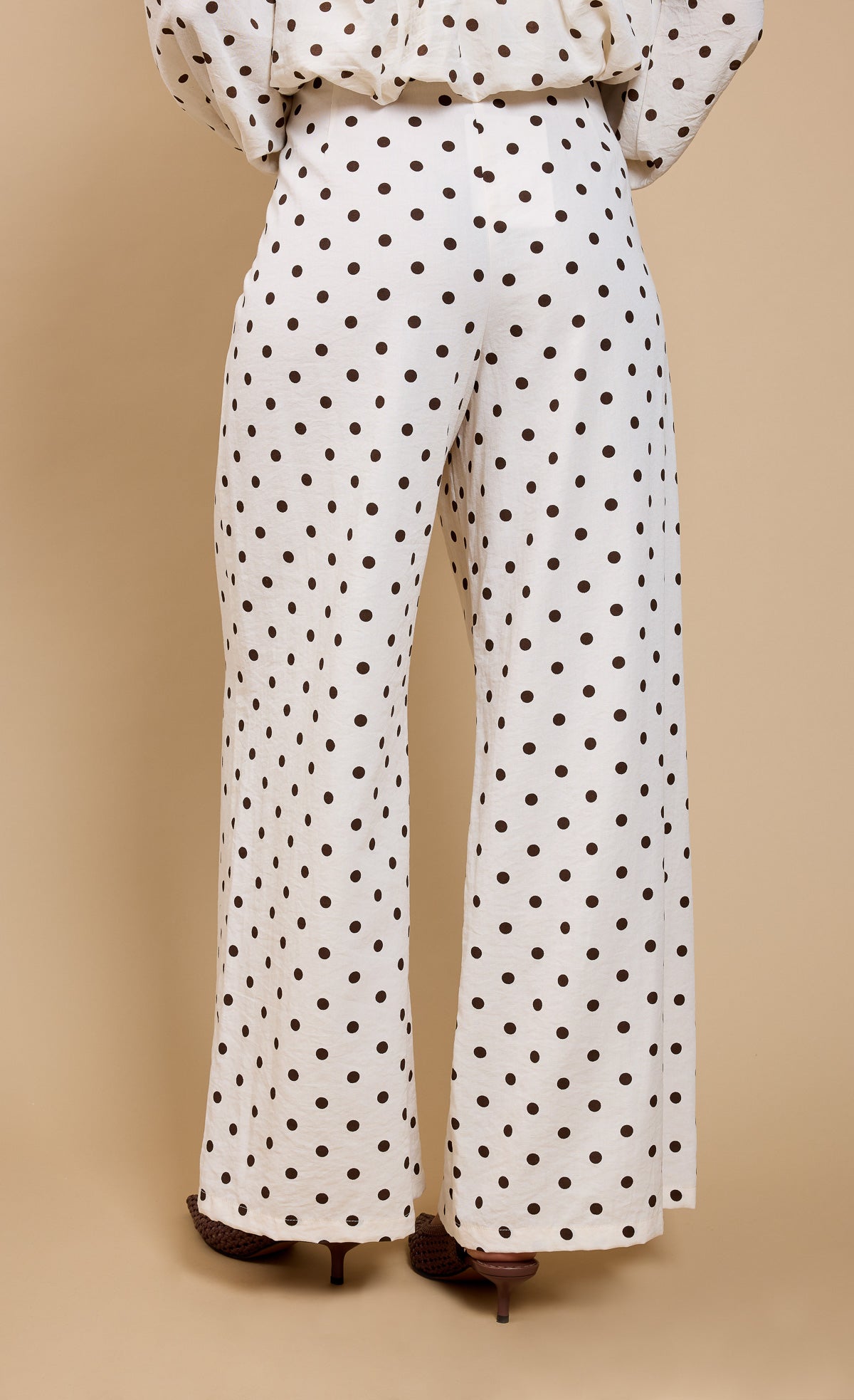 Clarisse Polka Dot Wide Leg Trousers