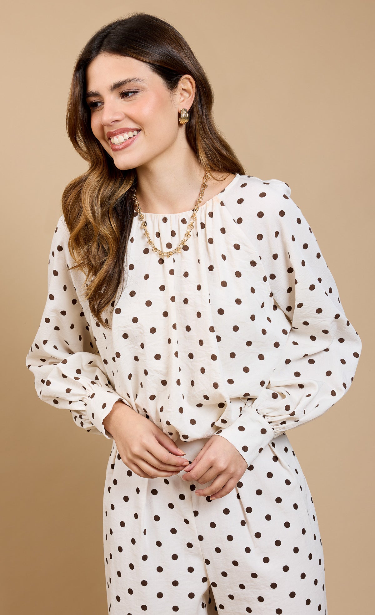 Danica Polka Dot Balloon Top