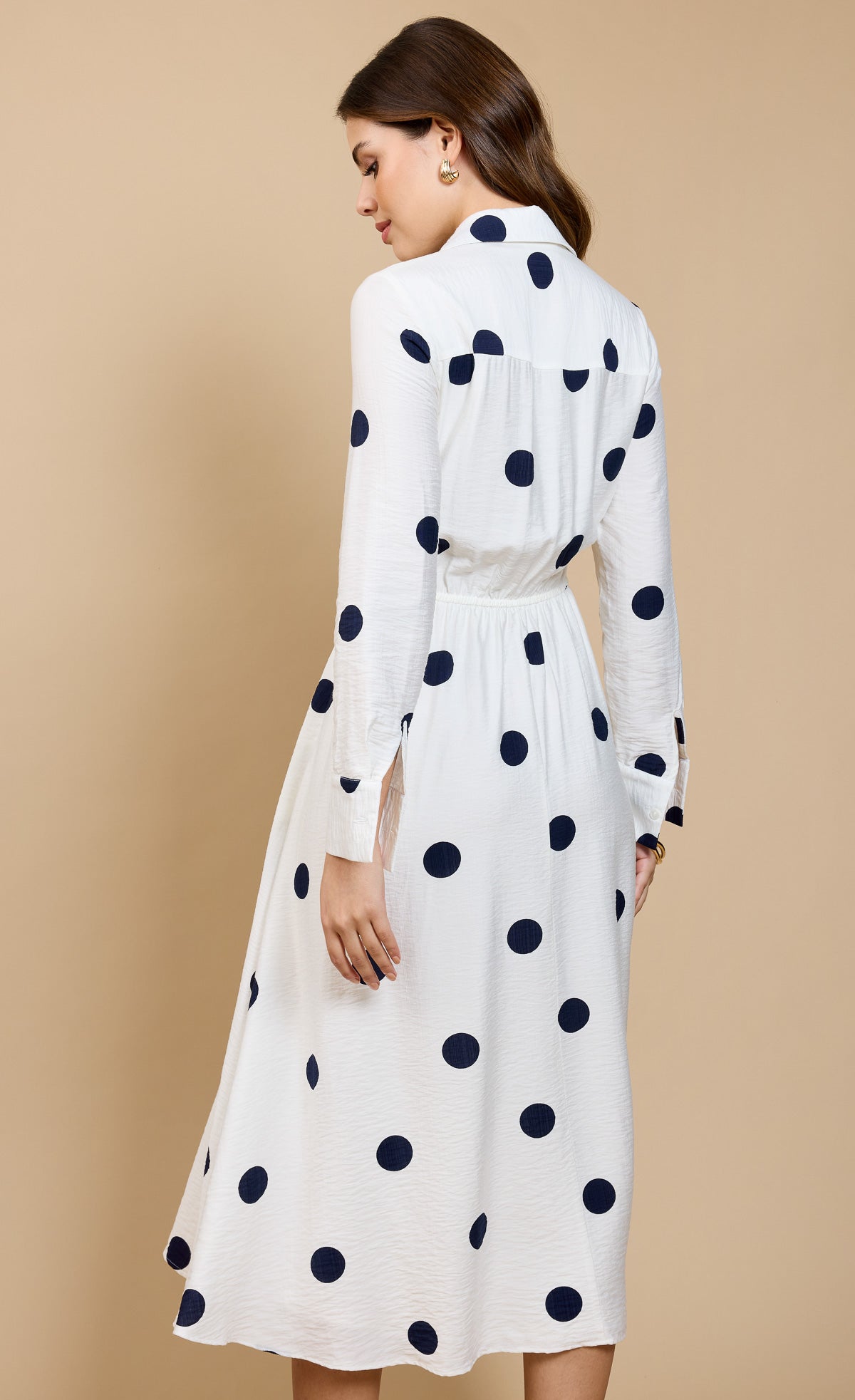 Spot Print Midaxi Shirt Dress by Vicky Pattison