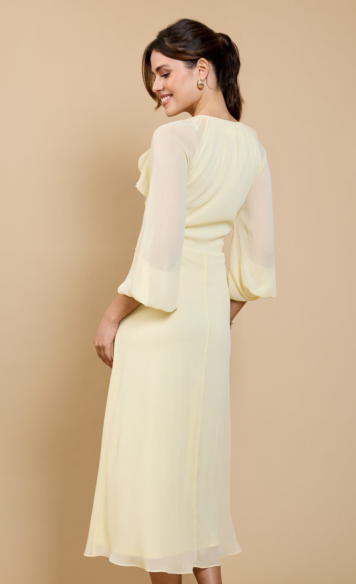 Lemon Frill Midaxi Dress by Vicky Pattison