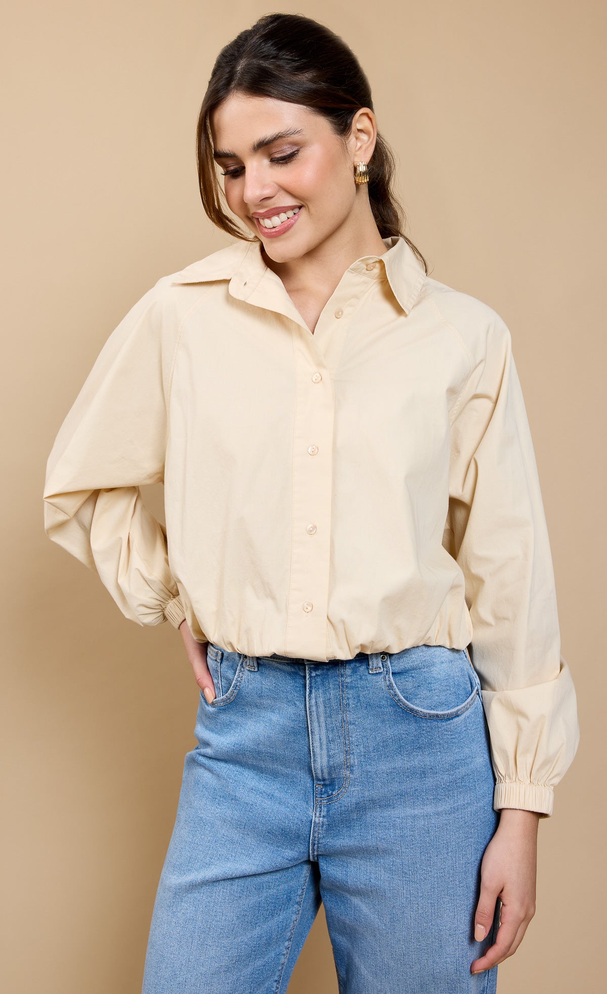 beige dress shirt womens Crop Select size:43 Obsidian Mini Dress — F24 Carryover it pairs effortlessly with