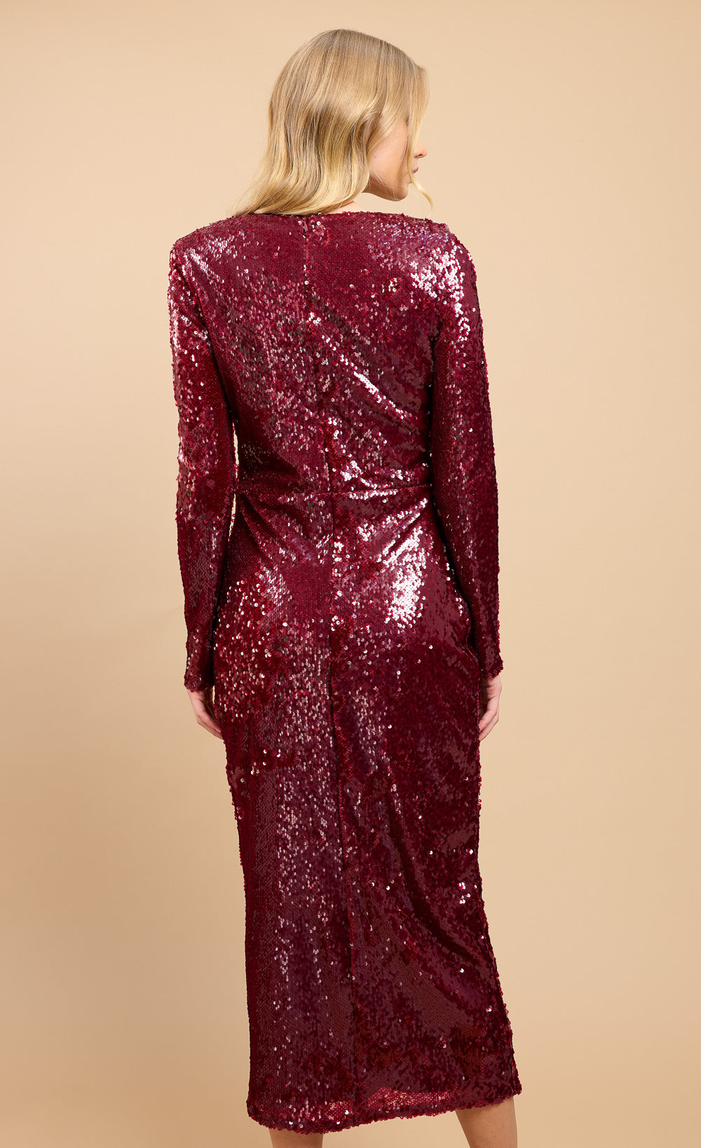 Red Sequin Midaxi Dress by Vicky Pattison