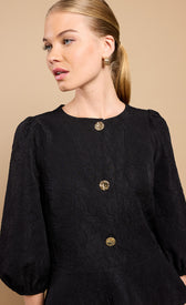 Black Textured Blouse by Vicky PattisonBlousesBlousesLittle Mistress