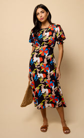 Multi Print Midaxi DressDressesPrint DressLittle Mistress
