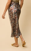 Sage Blur Print Midaxi Skirt