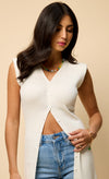 Ecru Knitted Midaxi Dress