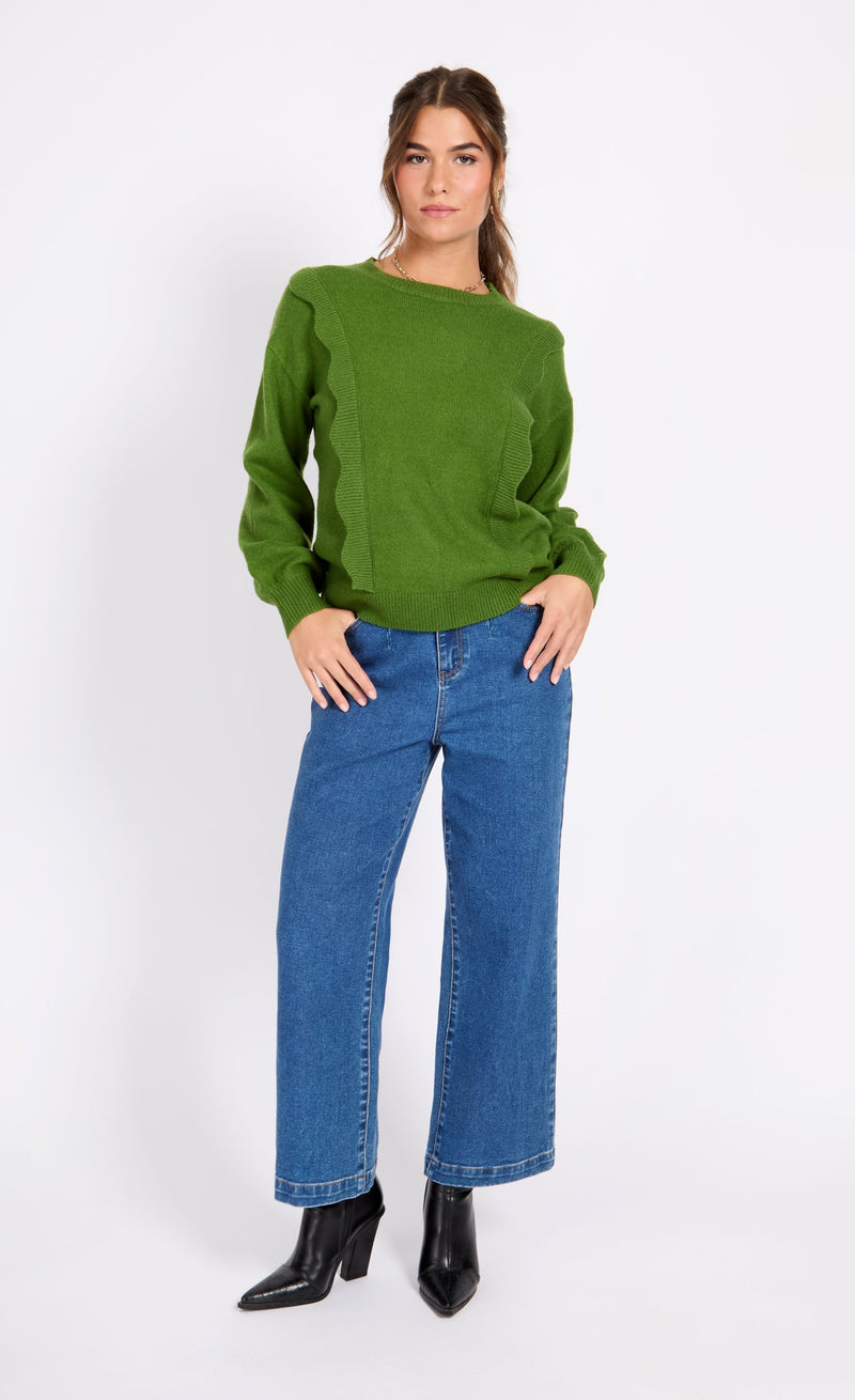 Green Knitted Jumper
