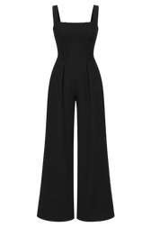 Grace Black Corset Jumpsuit by Chloe Lewis