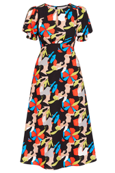 Henri Multi Print Midaxi Dress
