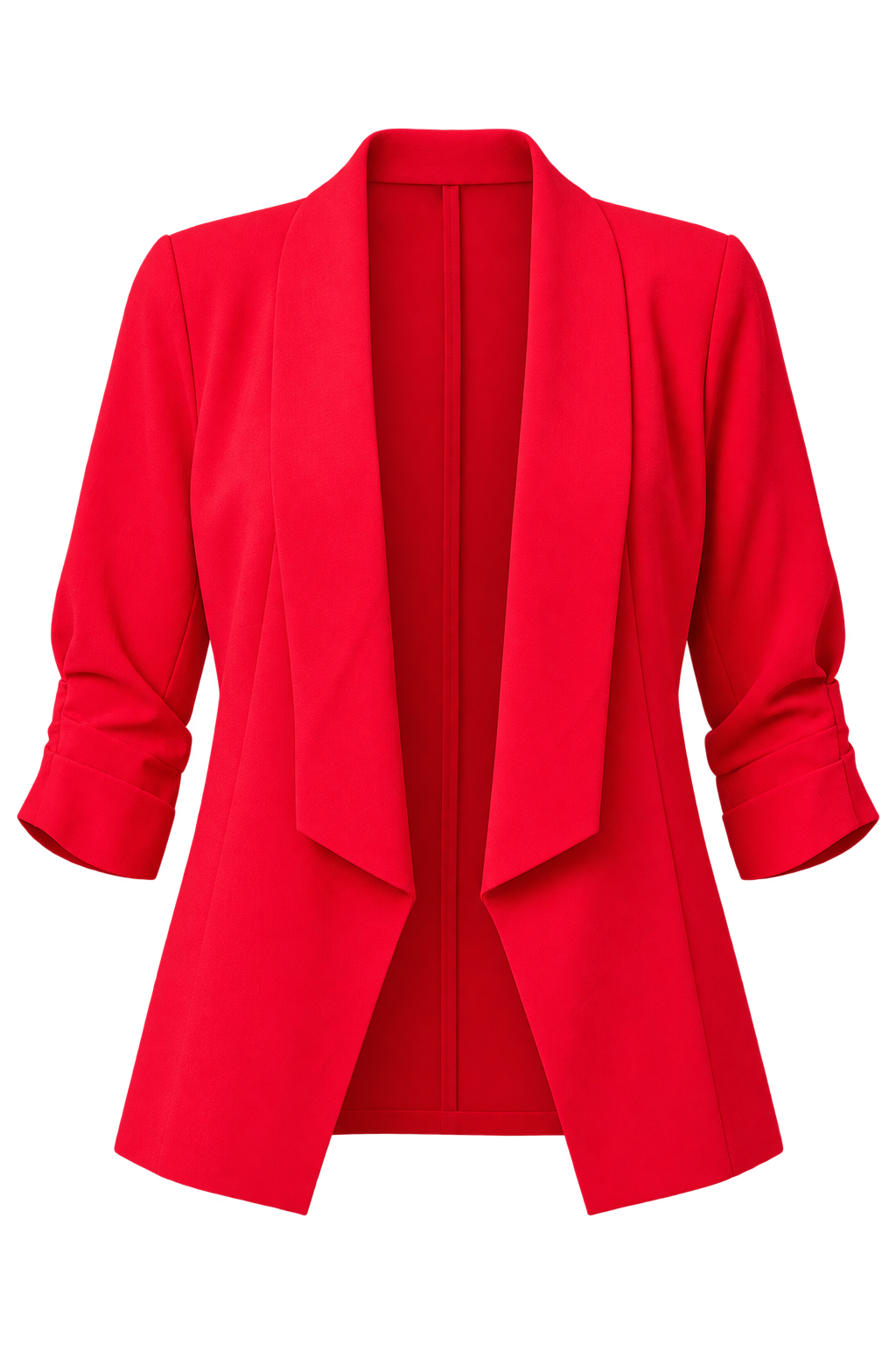 Ainsley Red Crinkle Blazer by Vicky Pattison