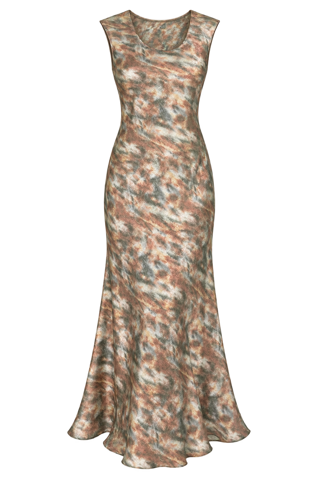 Amelie Sage Blur Print Maxi Dress