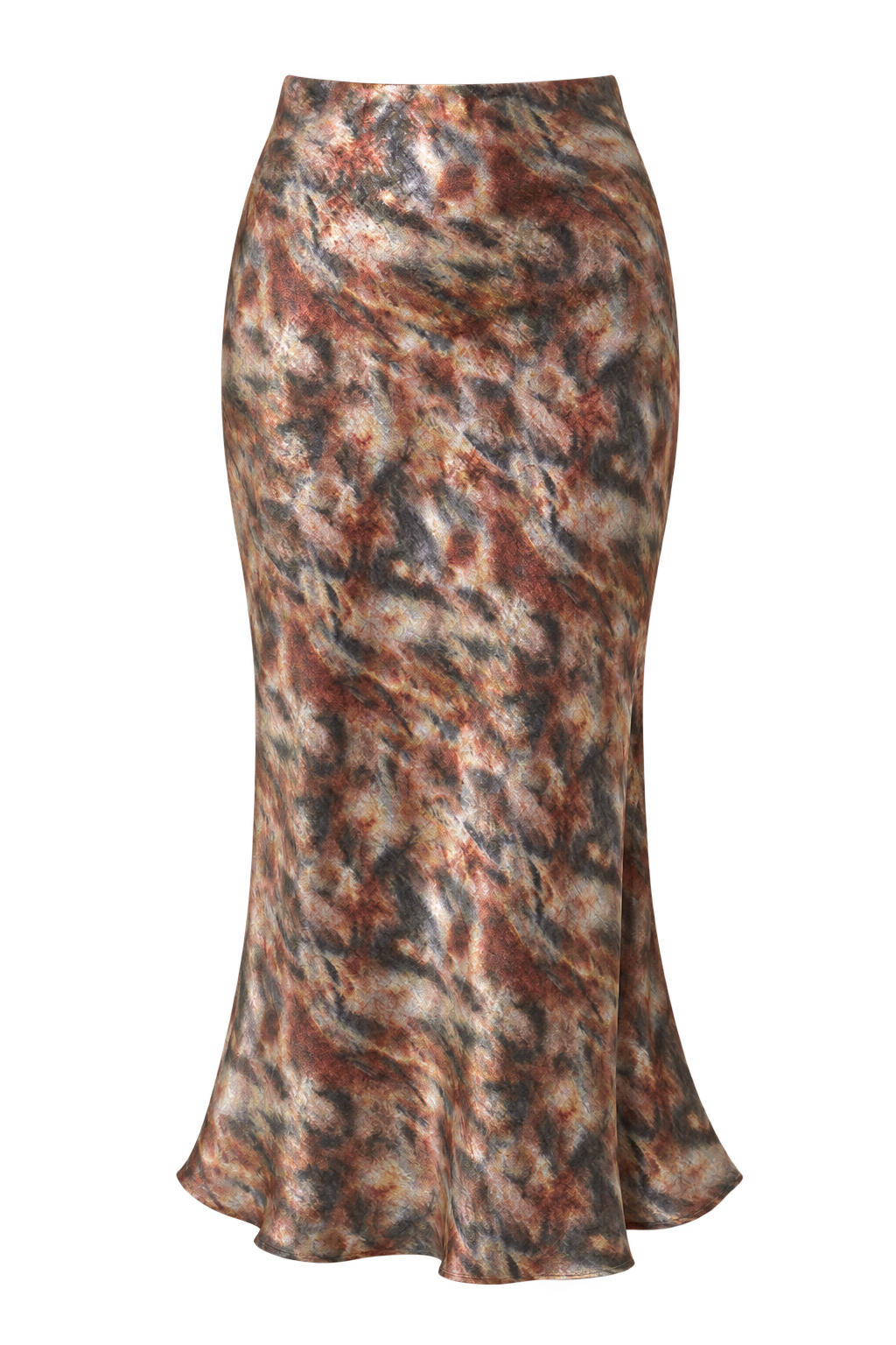 Anika Sage Blur Print Midaxi Skirt