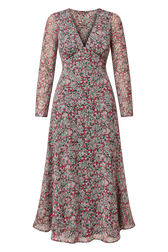 Coralie Ditsy Floral Print Midi Dress by Saffron and Amber