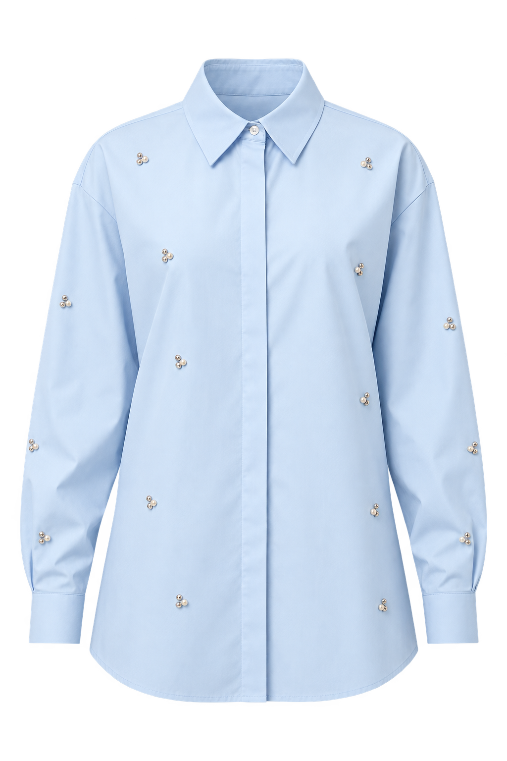 Bronte Blue Embellished Shirt