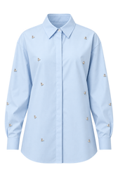 Bronte Blue Embellished Shirt