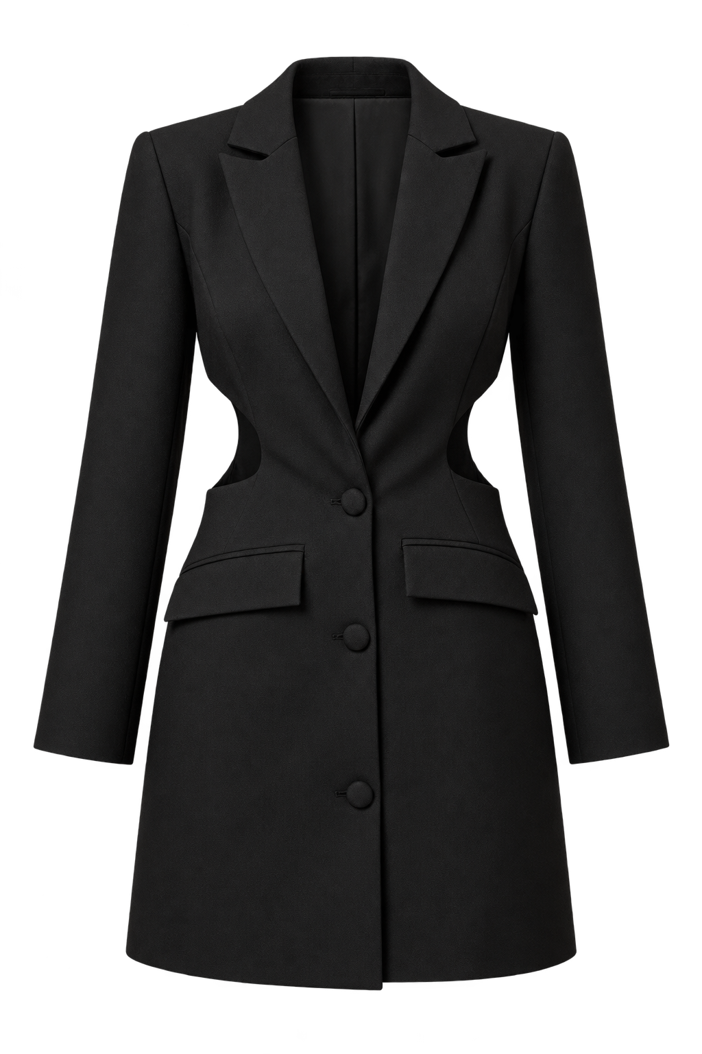 Marais Black Cut Out Blazer Mini Dress
