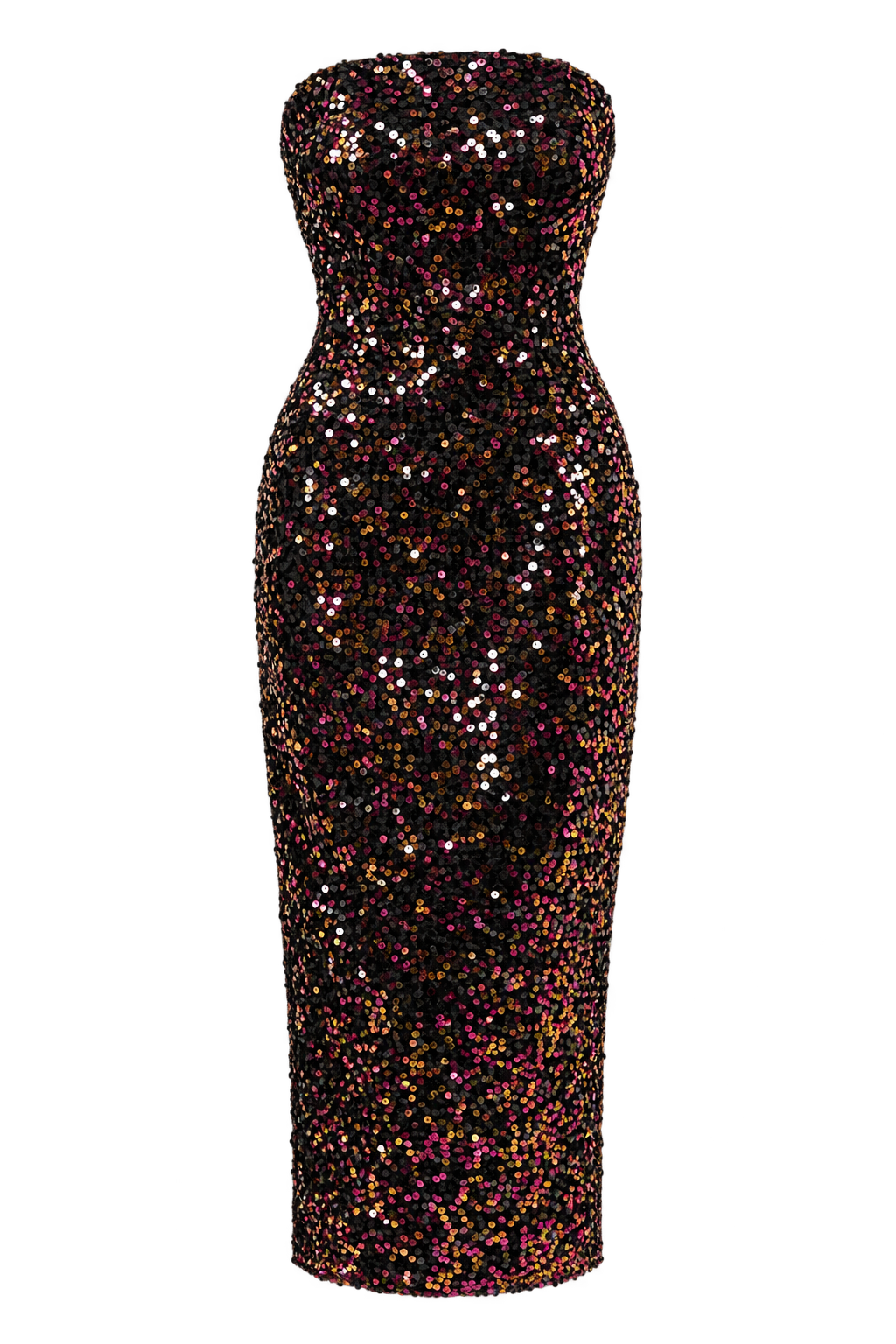 Meliora Multi Sequin Bandeau Midaxi Dress