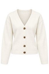 Eloise Oyster Structured Cardigan by Vicky Pattison