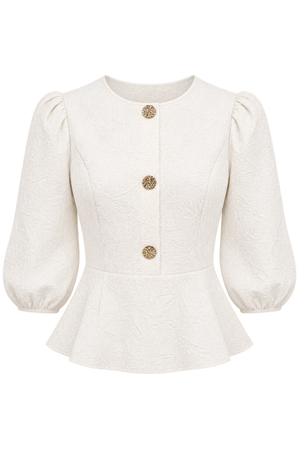 Evelina Oyster Textured Blouse by Vicky Pattison