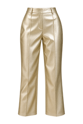 Fenella Gold PU Trousers by Vicky Pattison