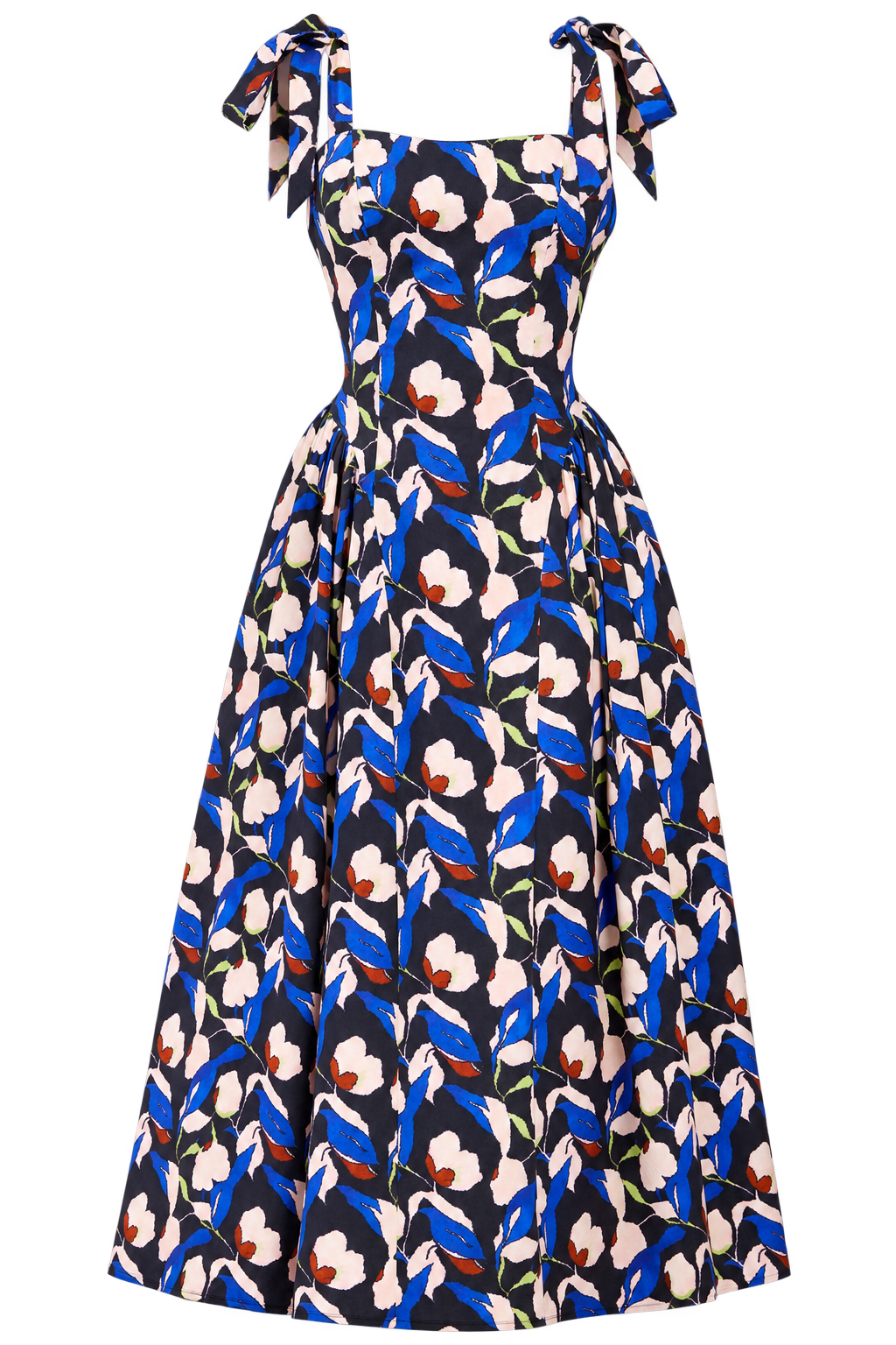 Caprielle Floral Print Tie Strap Midaxi Dress Vicky Pattison EDIT