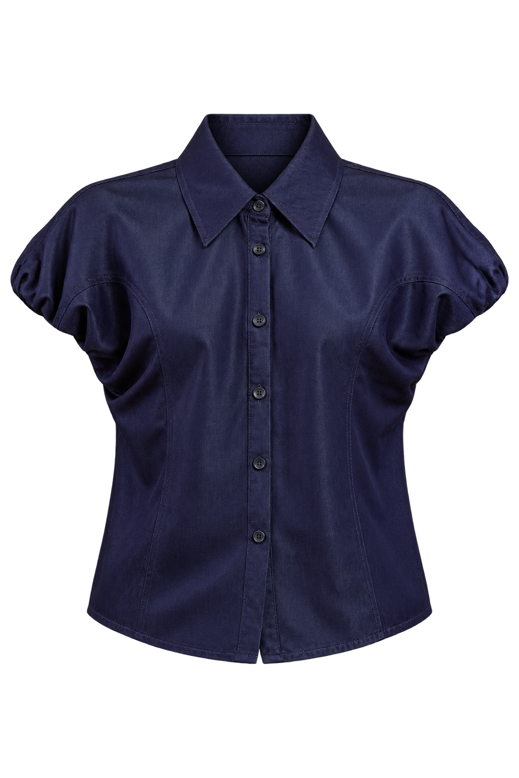 Cristalle Indigo Denim Top