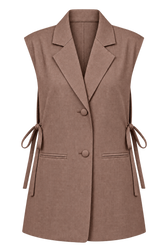 Rosia Mink Side Tie Waistcoat