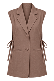 Rosia Mink Side Tie Waistcoat