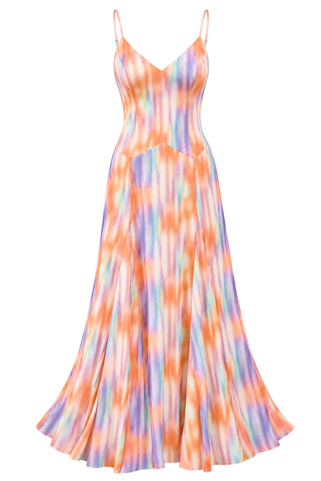 Adeline Blur Print Maxi Dress