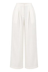 Alessia White Wide Leg Trousers Vicky Pattison EDIT