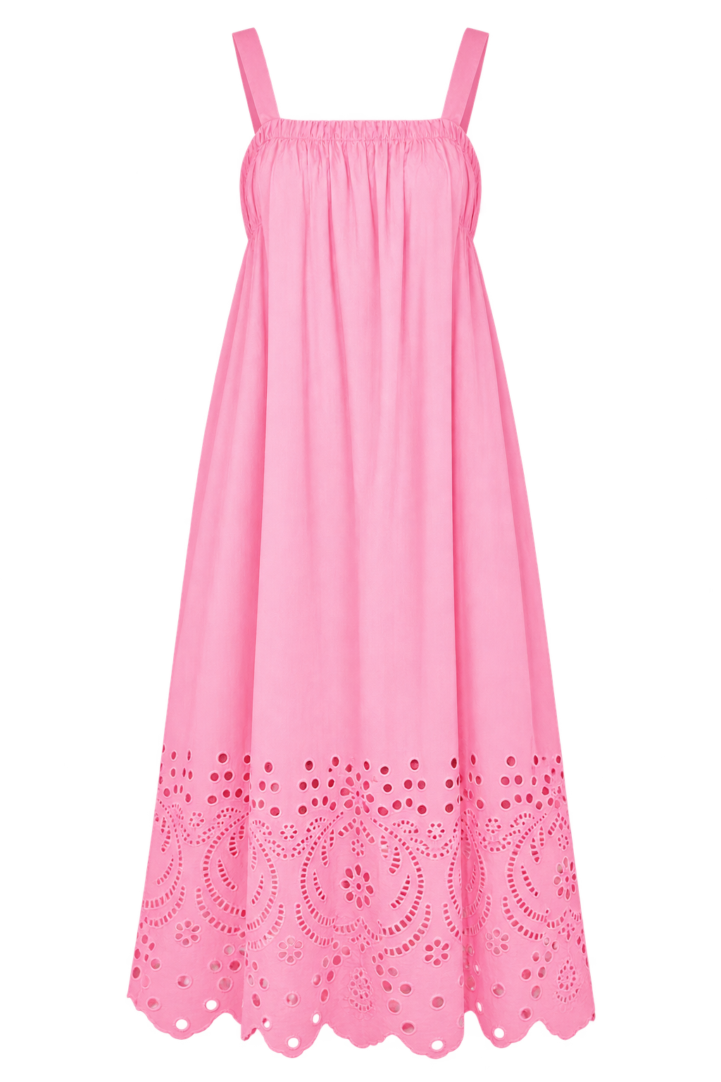 Astrid Pink Embroidered Hem Midaxi Dress Vicky Pattison EDIT