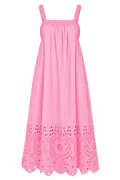 Astrid Pink Embroidered Hem Midaxi Dress Vicky Pattison EDIT