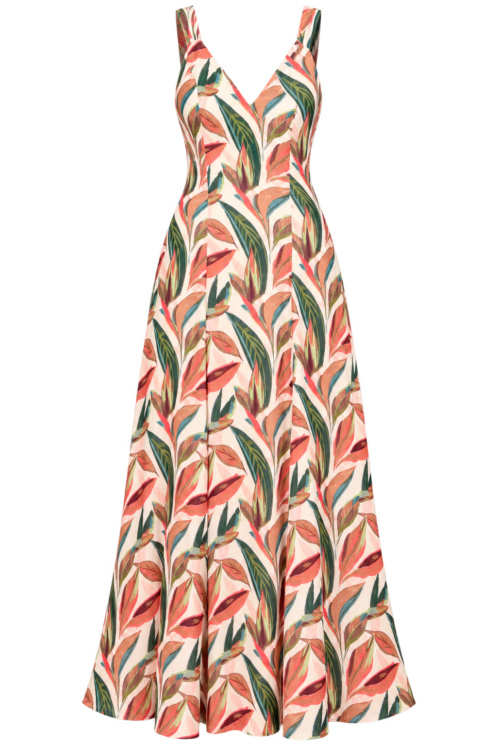 Carlotta Leaf Print Maxi Dress Vicky Pattison EDIT