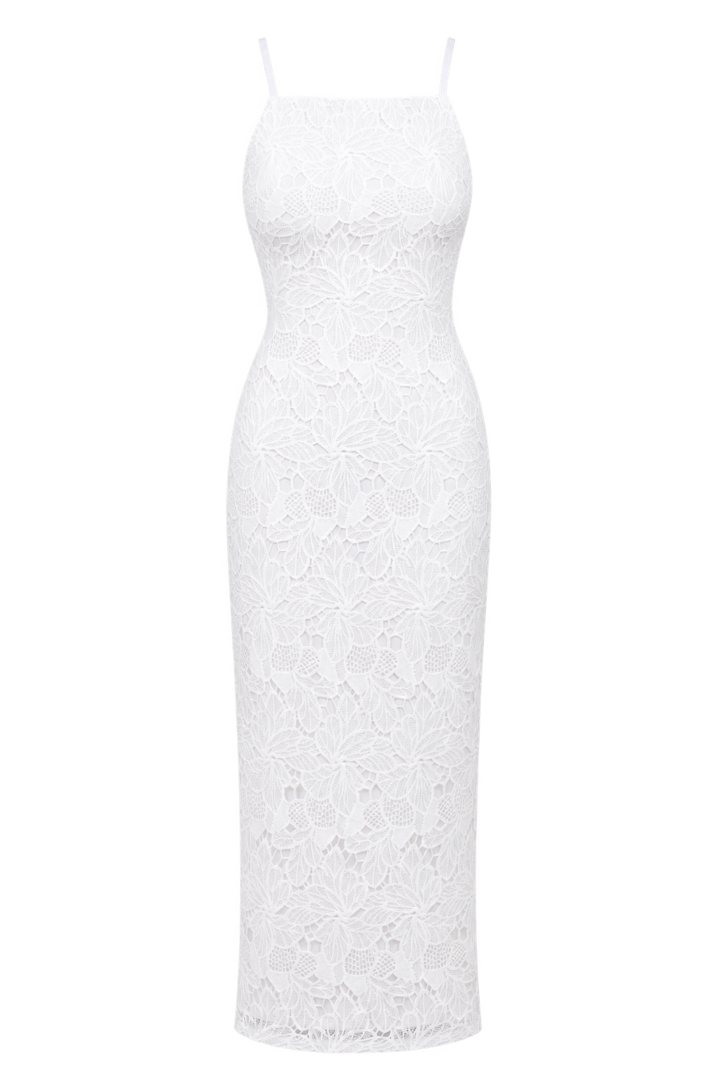 Isadora White Crochet Midaxi Dress