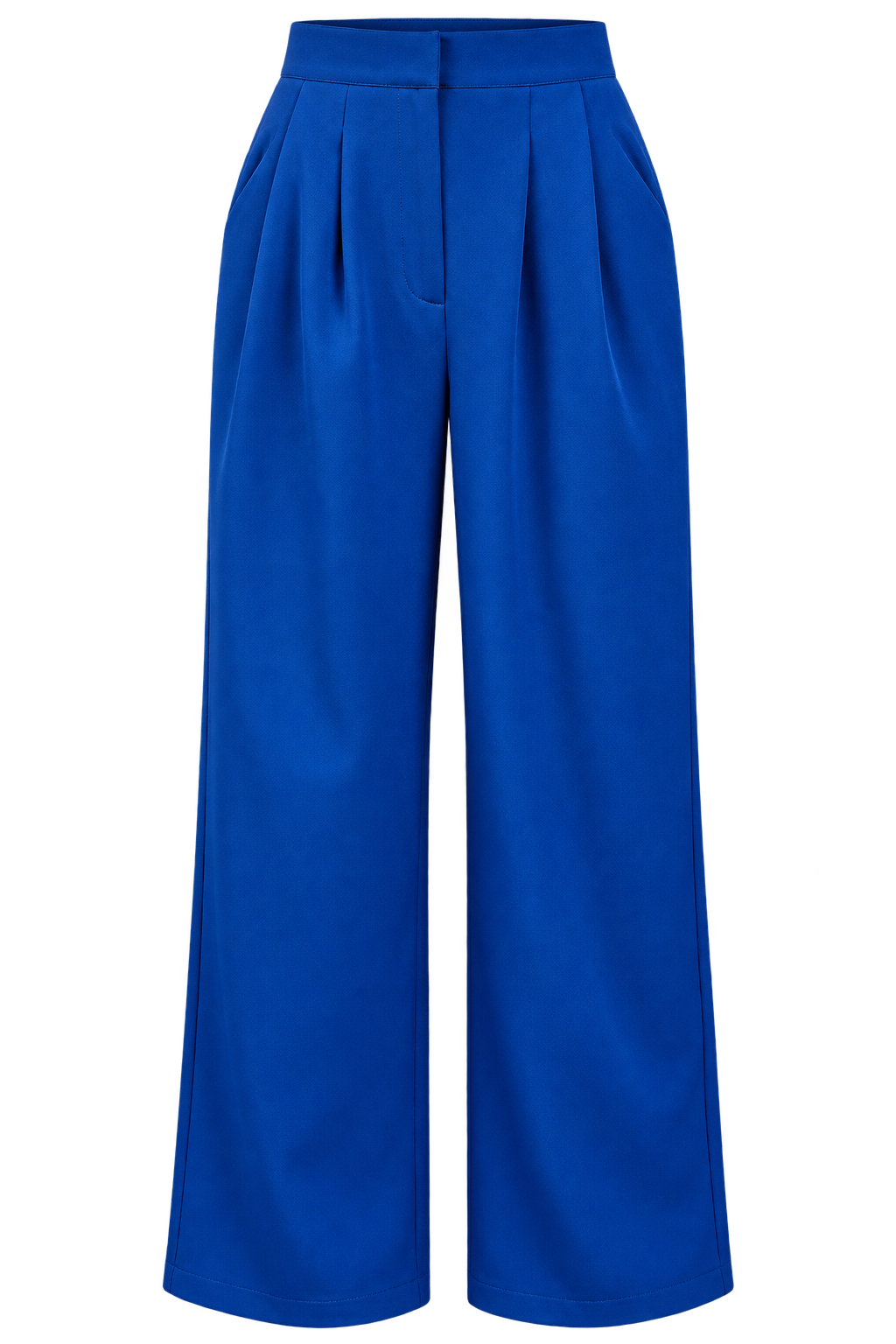 Anise Blue Wide Leg Trousers