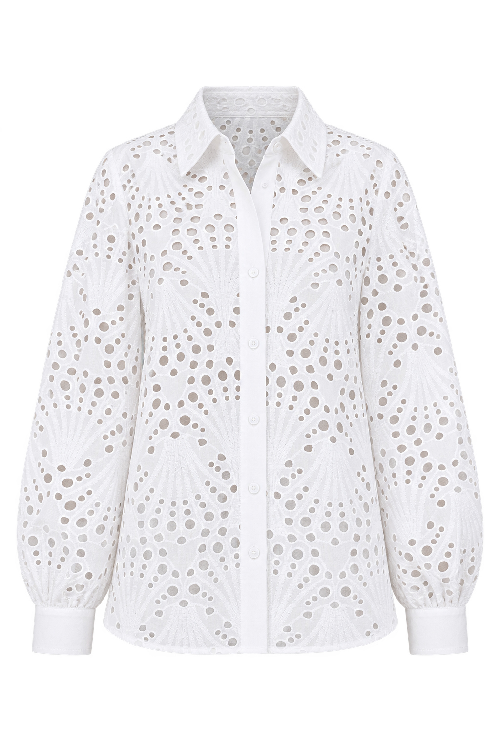 Lumen White Broderie Shirt