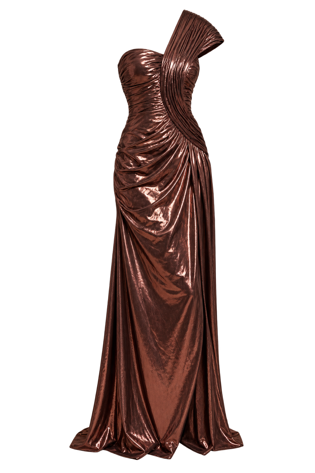 Sabella Chocolate Metallic Maxi Dress