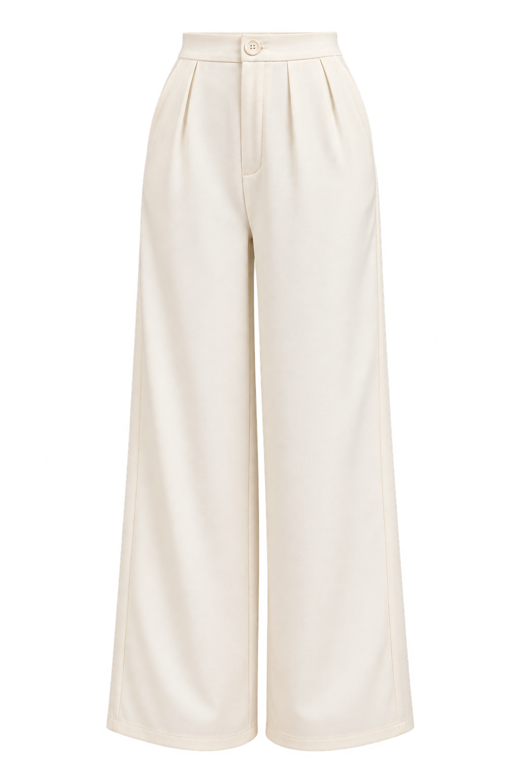 Irene Cream Wide Leg Trousers by Vicky Pattison
