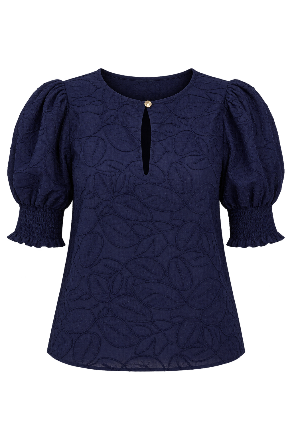 Jacinta Navy Embroidered Top by Vicky Pattison