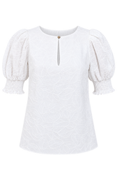 Jacinta White Embroidered Top by Vicky Pattison