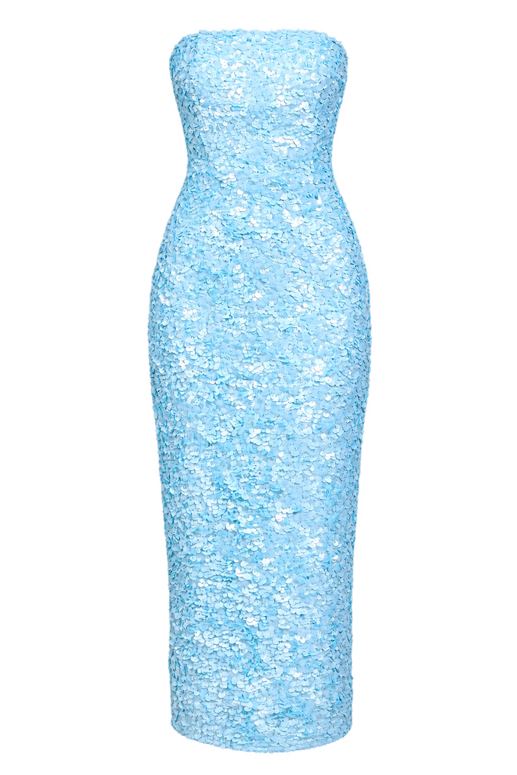 Claré Pale Blue Sequin Midaxi Dress