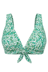 Nerissa Green Print Tie Back Bikini Top by Vicky Pattison